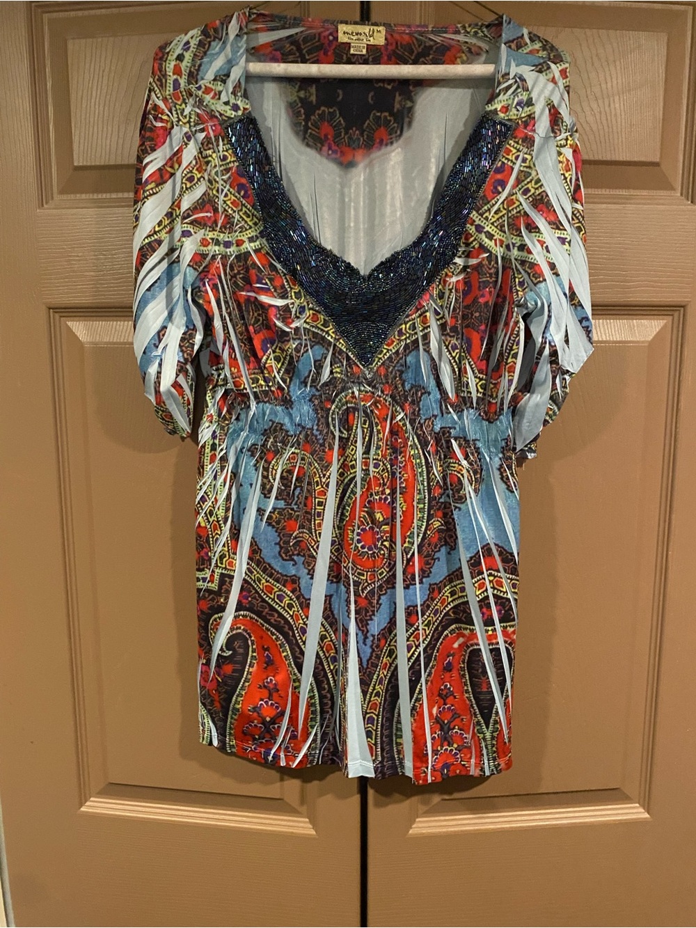 Beautiful One World Sublimation Women's Top - size Medium